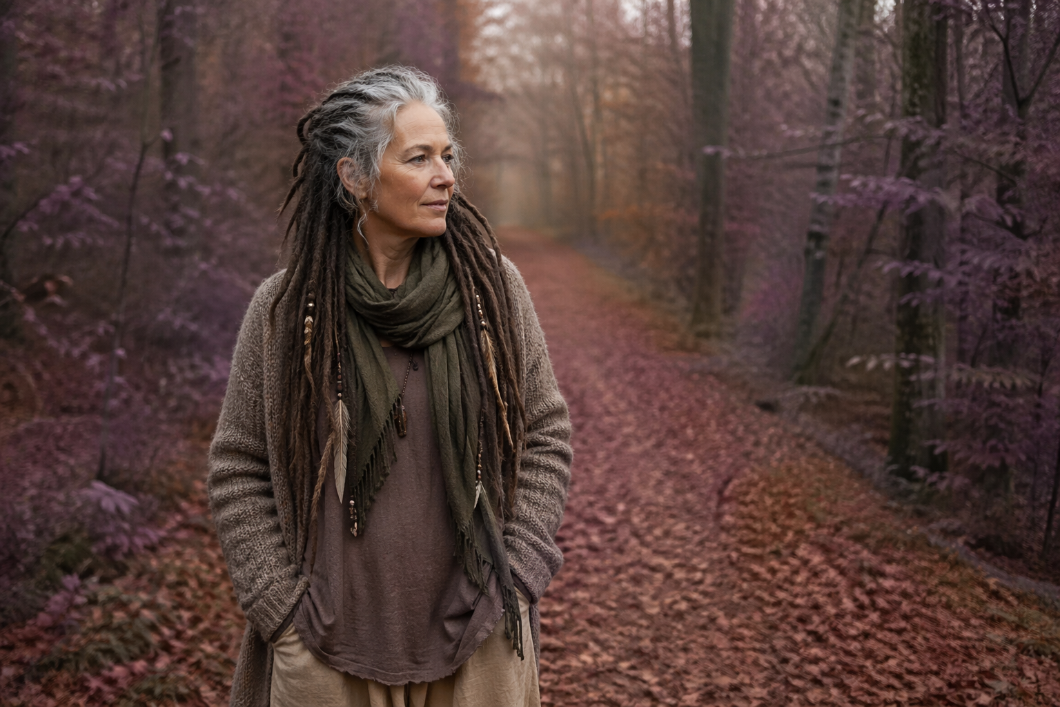 Frau in der Mitte ihres Lebens